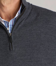 Merino Wool Quarter Zip Sweater Zoom