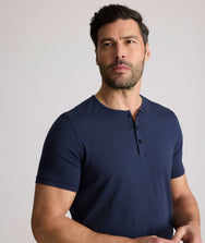 EcoSoft™ Long-Sleeve Henley Zoom