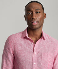 Wrinkle-Resistant Linen Vin Santo Shirt Zoom