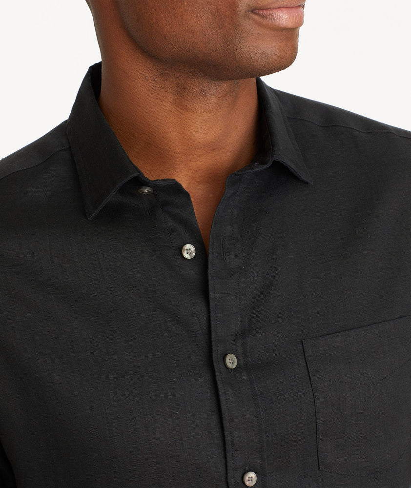 Wrinkle-Resistant Linen Short Sleeve Cameron Shirt