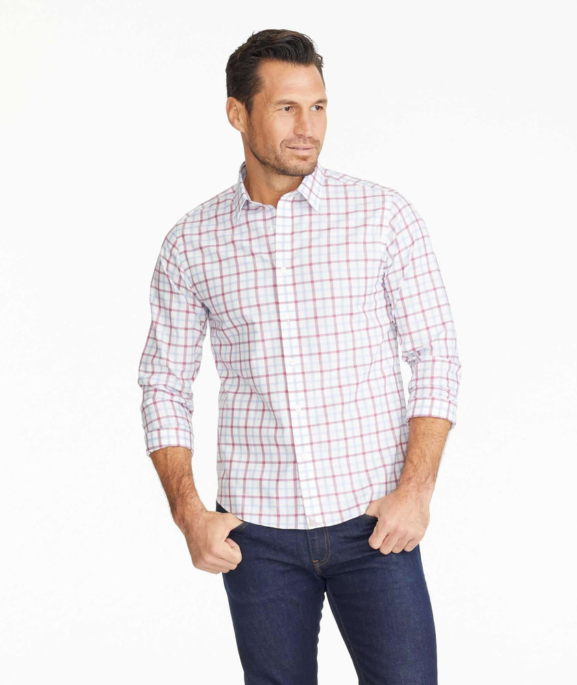 Model wearing a Wrinkle-Free Cantaberra Shirt