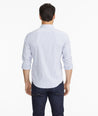 Model wearing a Pink Wrinkle-Free Performance Dalton Shirt