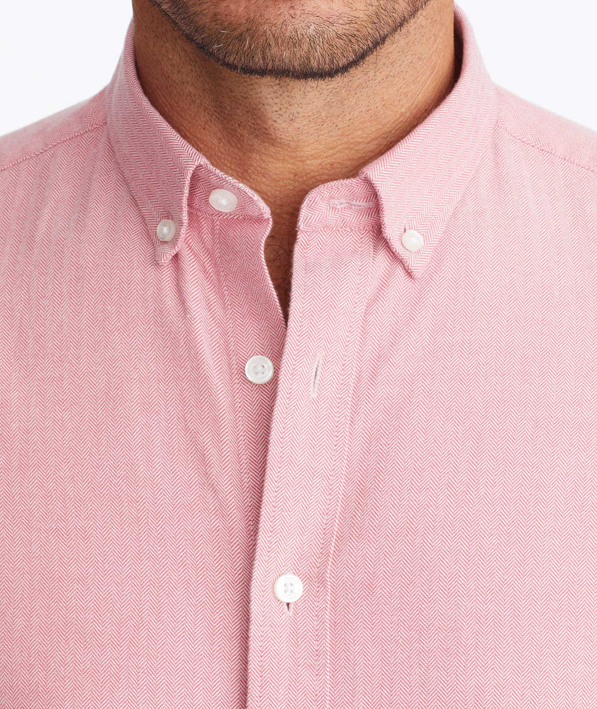 Model wearing a Red Flannel Librando Shirt