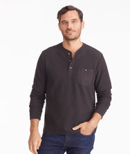 Waffle Long-Sleeve Henley