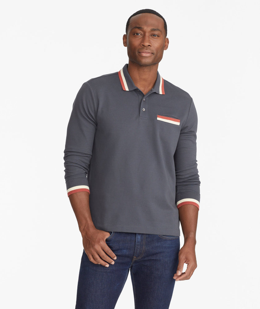 Striped Retro Polo