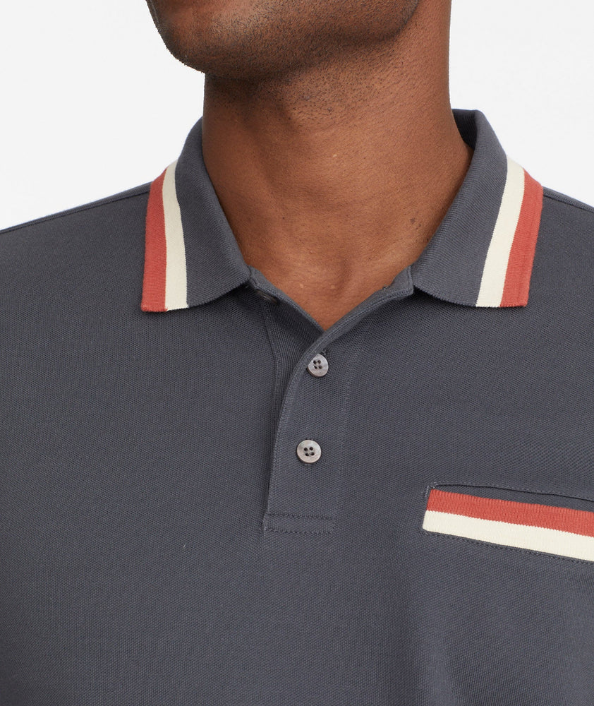 Striped Retro Polo