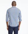 Model wearing a Grey Wrinkle-Free Pomerol Shirt