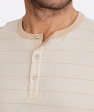 Multistripe Short-Sleeve Henley Zoom