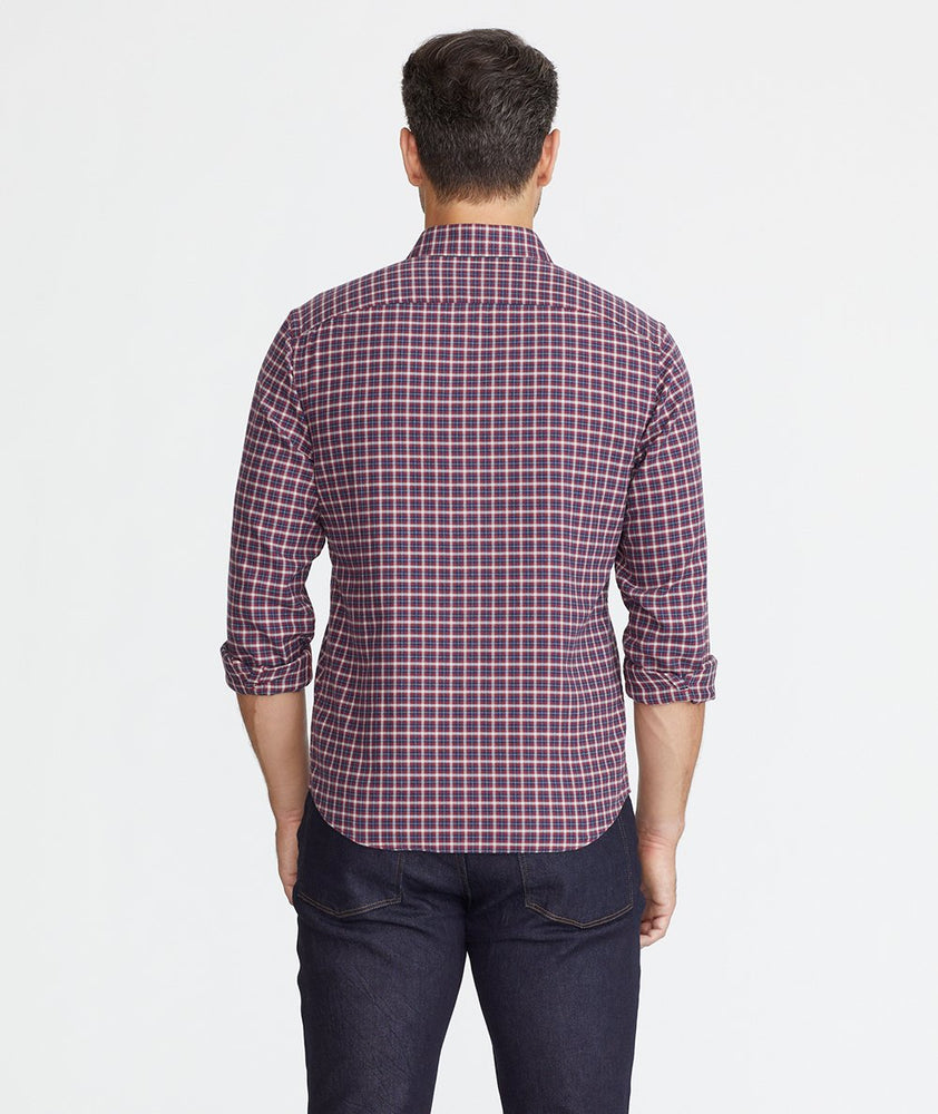 Model wearing a Navy Flannel Tesoro Shirt