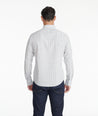 Model wearing a Navy Wrinkle-Free Verdanel Shirt