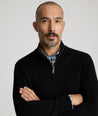 Merino Wool Quarter Zip Sweater