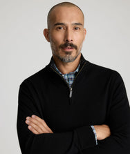 Merino Wool Quarter Zip Sweater Zoom