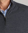 Merino Wool Quarter Zip Sweater