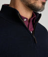 Merino Wool Quarter Zip Sweater