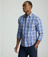Model is wearing UNTUCKit Wrinkle-Free Bosca Shirt. 