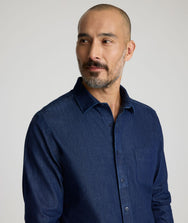 Wrinkle-Free Denim Cinzano Shirt Zoom