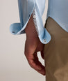 Model is wearing UNTUCKit CottonTek™ Harland Shirt. 