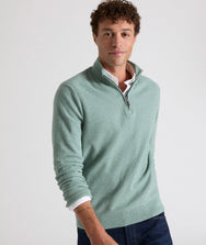 Cotton Quarter-Zip Sweater Zoom