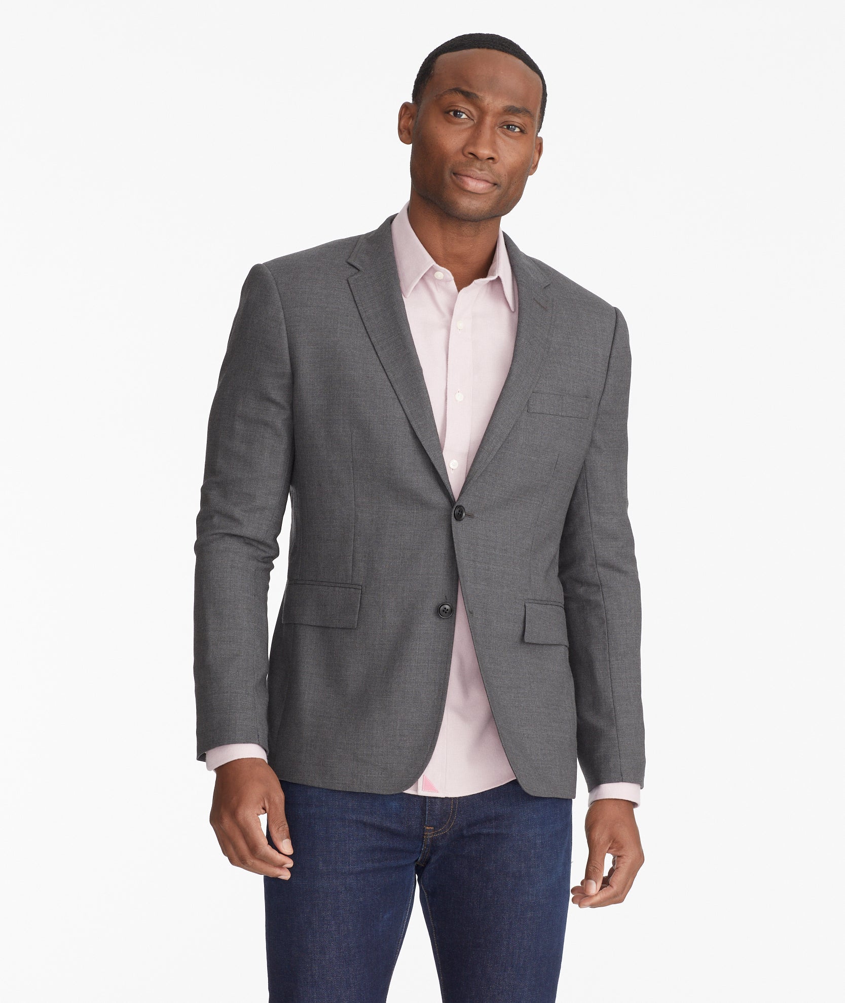 Sport coat with jeans sale shirt untucked