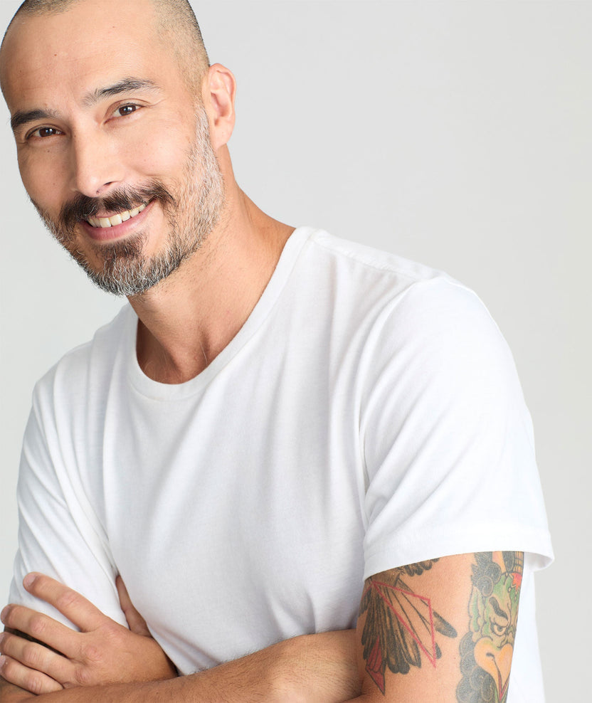 Ultrasoft Tee White | UNTUCKit UK