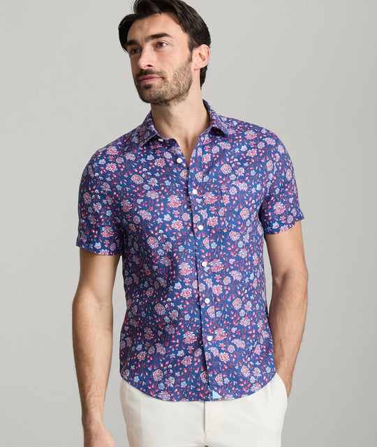 Linen Short-Sleeve Scott Shirt