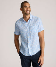 Linen Short-Sleeve Turner Shirt