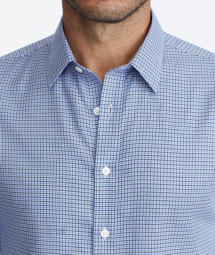 Model wearing a Light Blue Classic Cotton Ansellmo Shirt