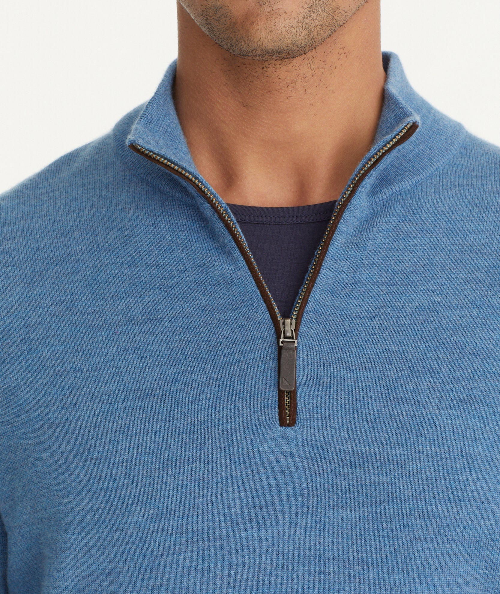 Light blue outlet quarter zip