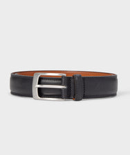 Double Stitch Leather Belt Zoom