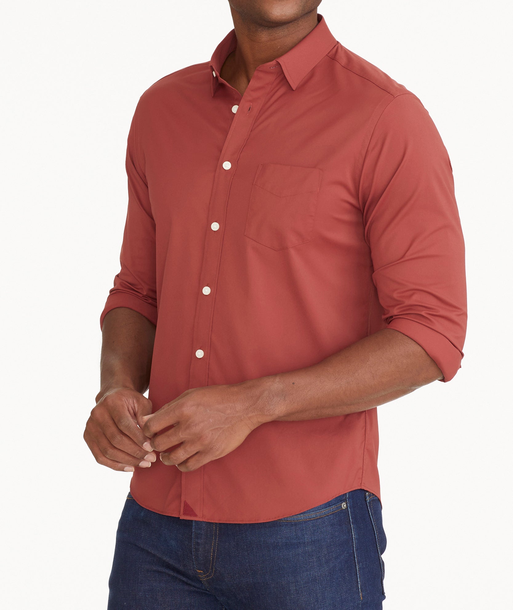 UNTUCKit Large Gironde Solid Black Slim Fit purchases Wrinkle-Free Performance Long Sleeve