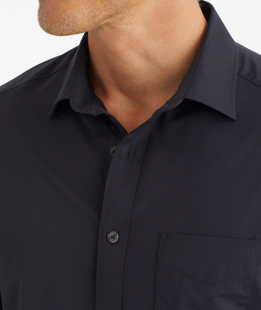 Black wrinkle free dress shirt Clearance