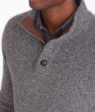 Button-Neck Donegal Sweater Zoom