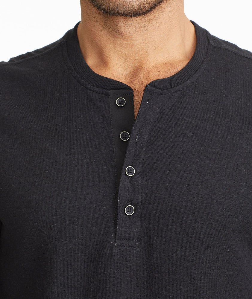 Double-Faced Long-Sleeve Henley