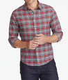 Model wearing a Grey Flannel Jaxon Shirt