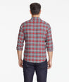 Model wearing a Grey Flannel Jaxon Shirt