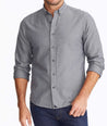 Model wearing a Dark Grey Flannel Librando Shirt