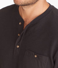 Waffle Long-Sleeve Henley Zoom