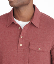 Heavyweight Long-Sleeve Polo Zoom