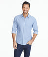 Model wearing a Light Blue Classic Cotton Priam Shirt