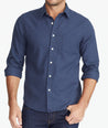 Model wearing a Navy Flannel Sherwood Shirt