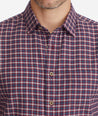 Model wearing a Navy Flannel Tesoro Shirt