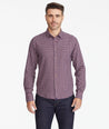 Model wearing a Navy Flannel Tesoro Shirt