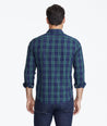 Model wearing a Navy Wrinkle-Free Verada Shirt
