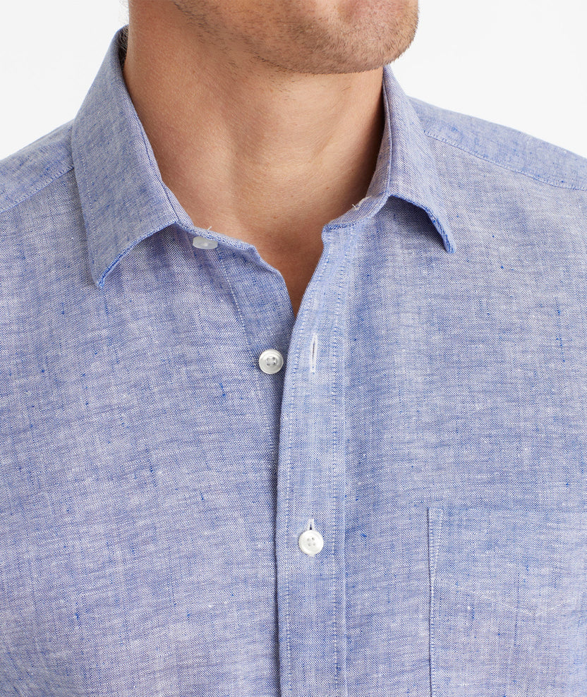 Wrinkle-Resistant Linen Vin Santo Shirt Blue | UNTUCKit UK